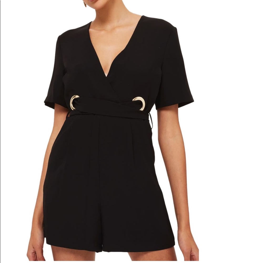 NWT White Topshop Wrap Romper